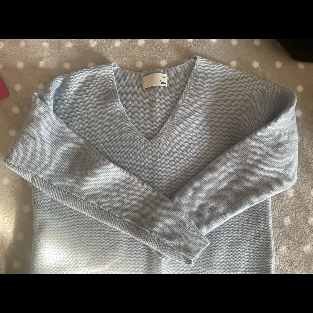 Baby Blue V Neck sweater - NEVER WORN